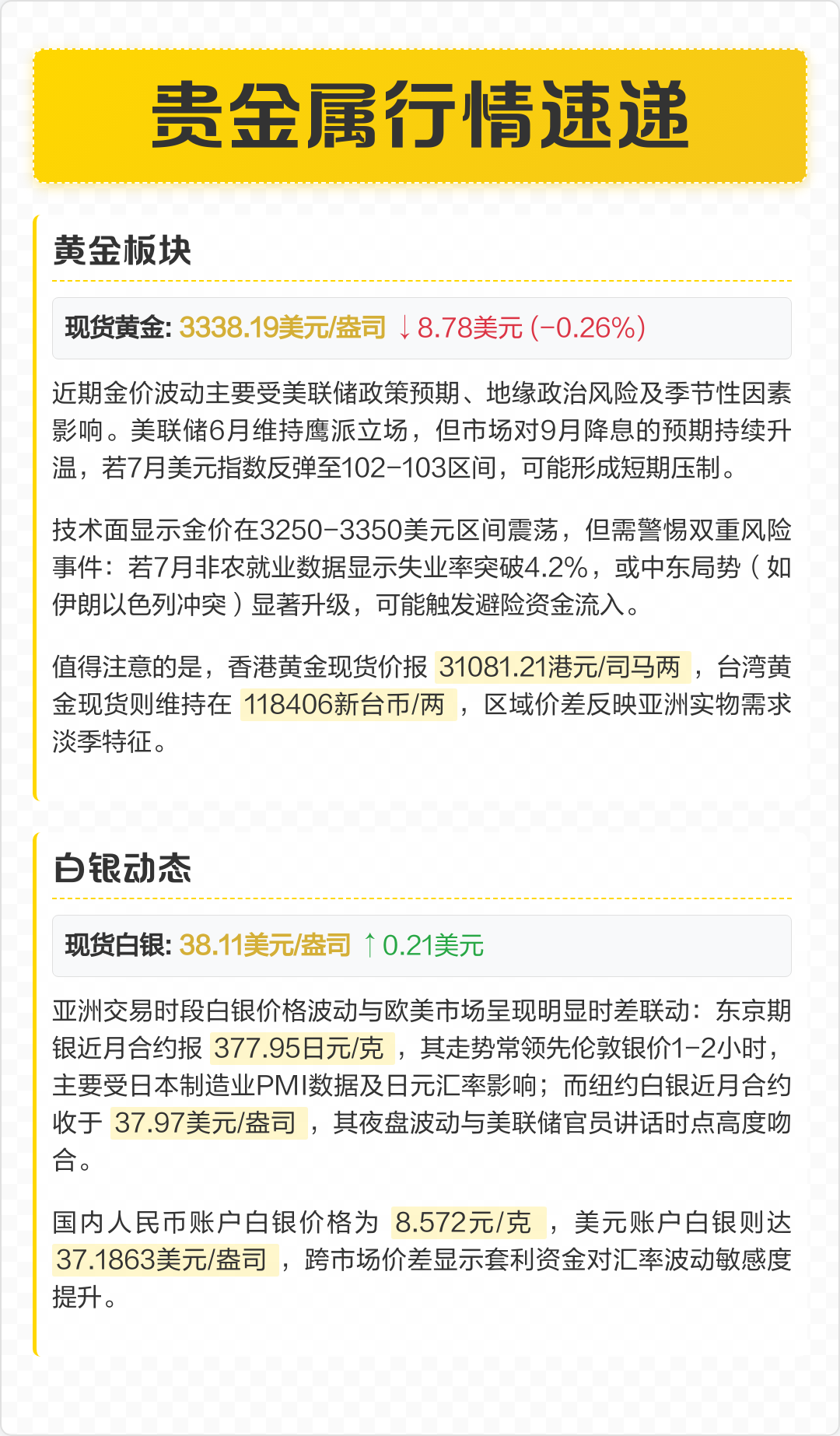 贵金属今日行情(老喻贵金属今日行情)